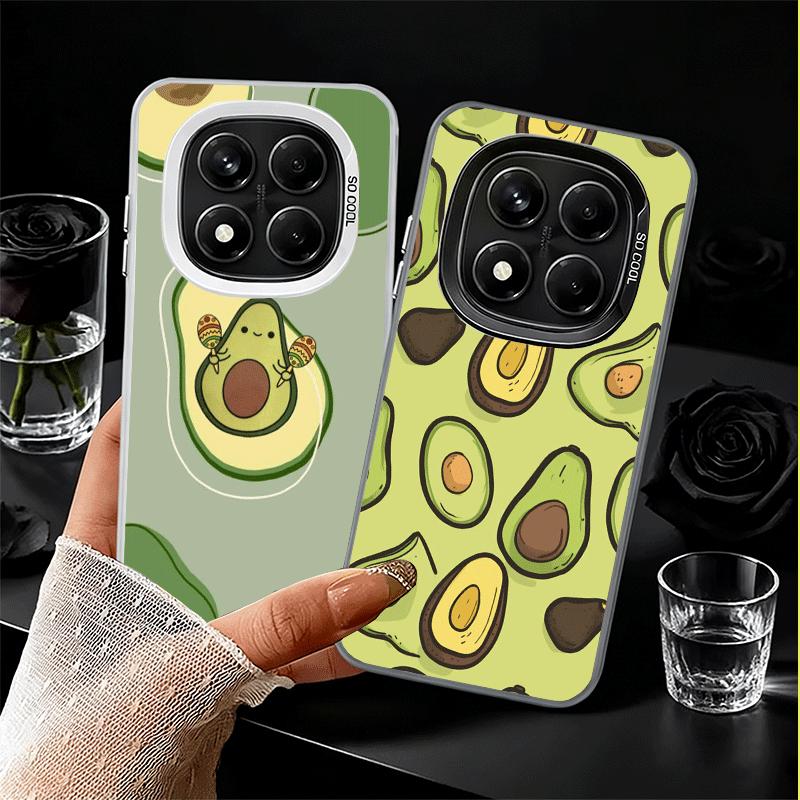 Cartoon Niedliche Avocado Weiche Handyhülle für Samsung Galaxy S24 S25 FE S26 Edge S23 Ultra S22 Plus S21 + Stoßfeste Abdeckung Rückschale