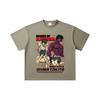 260 GSM Double Yarn 32 Count 100% Cotton Baki V5 Ohma Print Unisex Heavy Cotton T Shirt… More