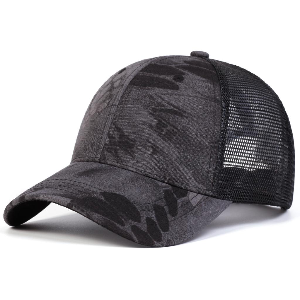 Unisex Solid Color Checkered Cloth Baseball Net Caps Hip Hop Cap Spring Summer Outdoor Adjustable Casual Hats Sunscreen Hat