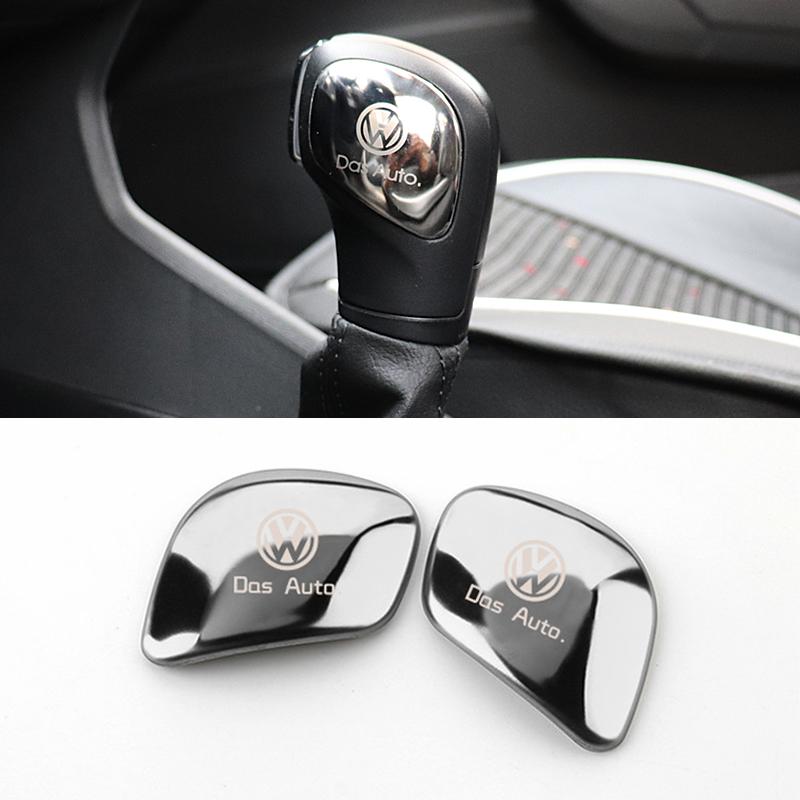 For VW Volkswagen Jetta MK5 Golf Car Styling Gear Shift Knob Gear Head Sticker Cover For Volkswagen POLO CC Golf 7 6 Bora Tiguan