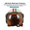 New Fashion DOT 3/4 Open Face Motorcycle Helmet for Men Women ABS Lightweight Vintage Scooter Half Helmet Casco De Moto