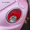 Car Headlights Lamp Cover Lens Shell Ring Trim Sticker Rear Light Plating Decorative PartsFor Volkswagen 2005 - 2011 Beetle