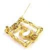 Chanel Brooch No.5 COCO Mark Rhinestone Accessories Gold Women ABD760 F24A Used