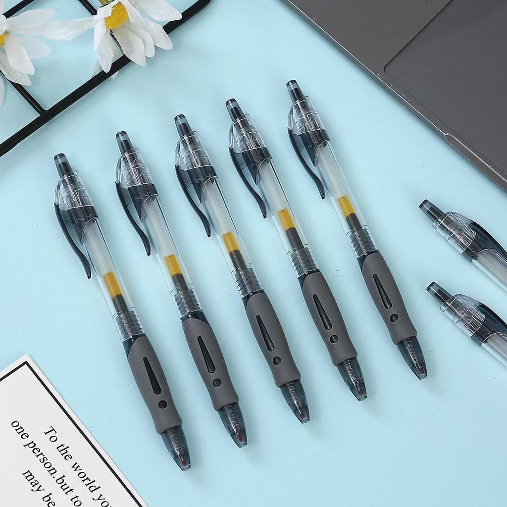 Retractable Gel Pens Set Black/Red/Blue Ink Ballpoint for Writing Refills Office Accessories School Supplies Stationery