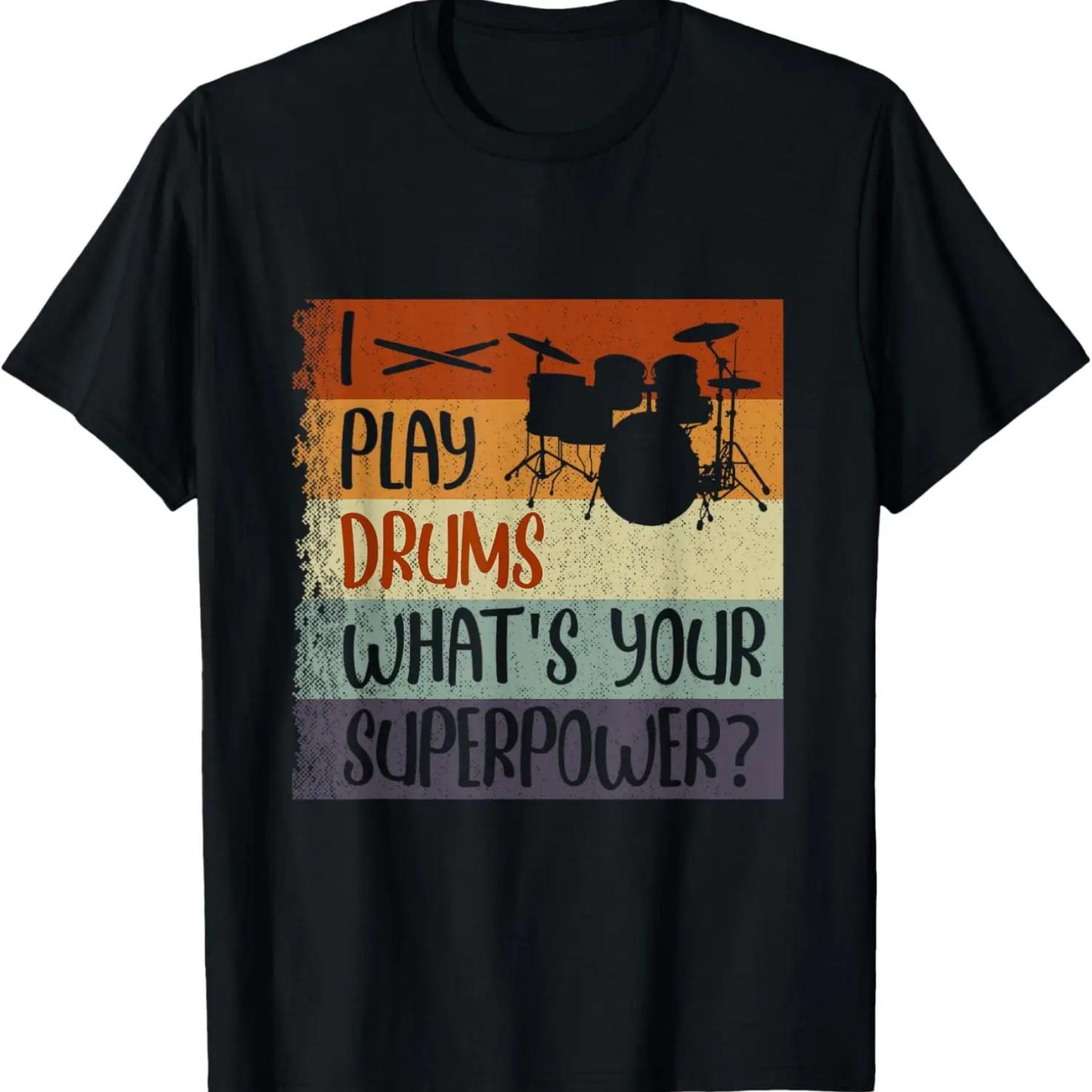 Drummer Dad Like A Regular Dad But Cooler Funny Drum T-Shirt S