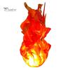 Glowing Flame Effect Toy Floating Fireball Prop, LED Halloween Handheld Prop for Cosplay, Realistic Burning Battery Powered Stage Light Party