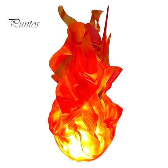 Glowing Flame Effect Toy Floating Fireball Prop, LED Halloween Handheld Prop for Cosplay, Realistic Burning Battery Powered Stage Light Party