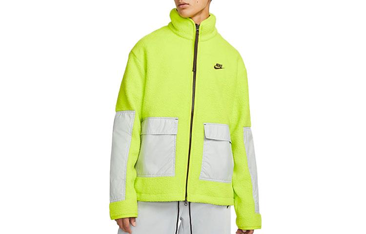 Nike Jackets Men's Green Stand Collar Moderate Other DD5022-345