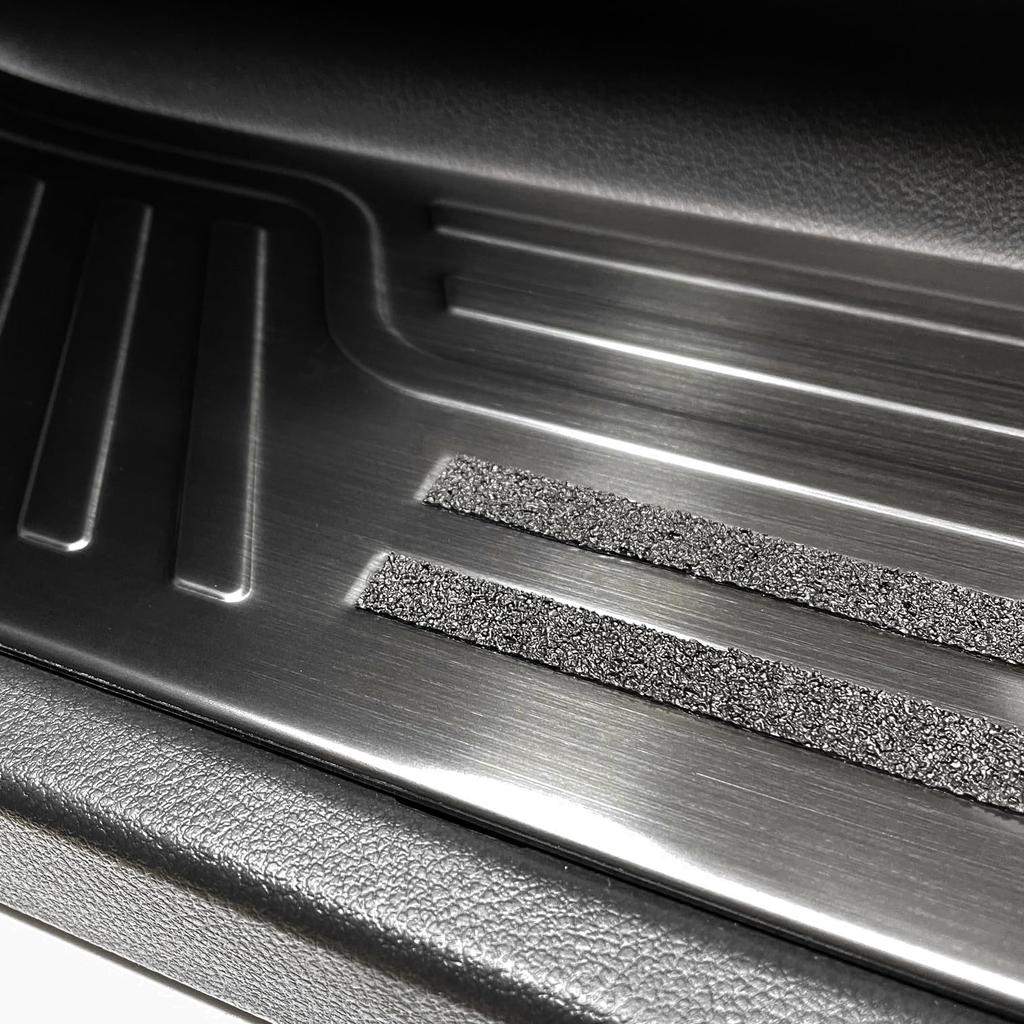 CGP Side Scuff Plates (4-Piece Set) for 40 Series Alphard and Vellfire, Black, Stainless Steel (HN09-T13822BK)