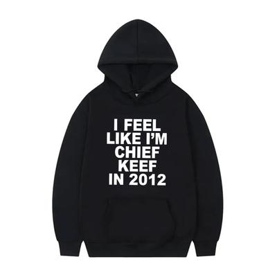 Chief Keef 2012 Rap Hoodie Music Merch Harajuku Graphic Hoodie Vintage Trendy Y2K Print Unseix Oversize Fleece Streetwear