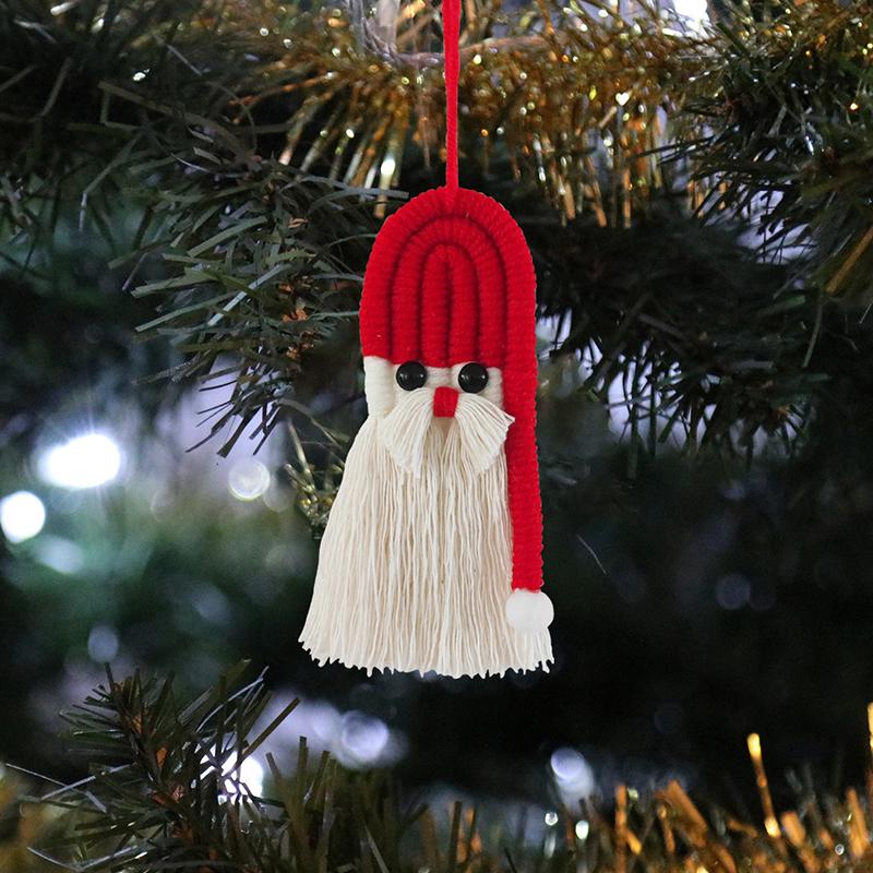 

Woven Christmas Tree Ornament Christmas Trees Accessories Christmas Snowman Pendant