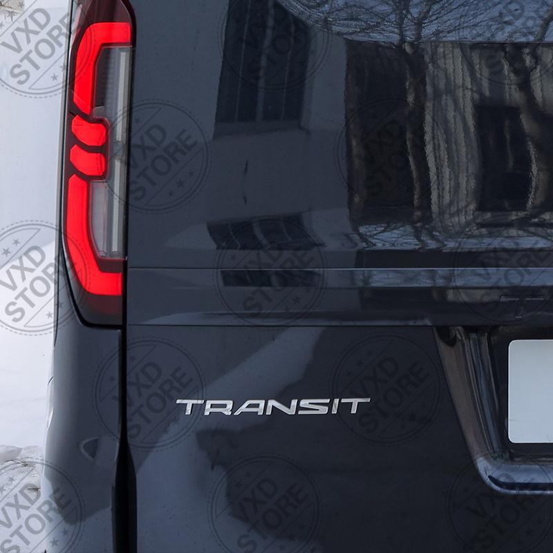 For Ford Transit Custom Lettering Car 3D Metal Logo Badge Decals Sticker Car Auto Rear Trunk Alphabet Emblem Styling Stickers