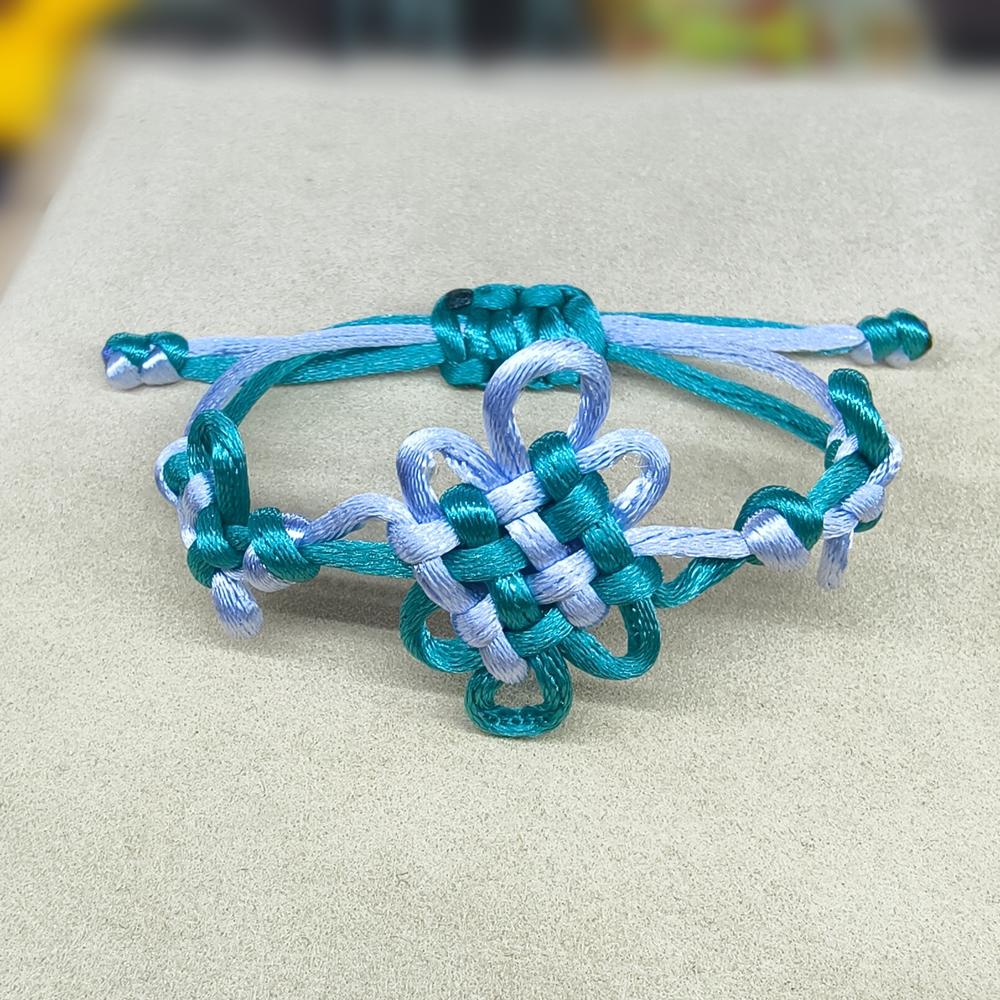 

LATS Handmade Braided Chinese Knot Adjustable Bracelet for Women Men Couple Friendship Zircon Anime Cosplay Accessory Gift