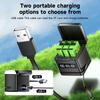 PALO 1800mAh Battery for GoPro Hero 8/7/6/5+LCD Black Battery Charger for GoPro