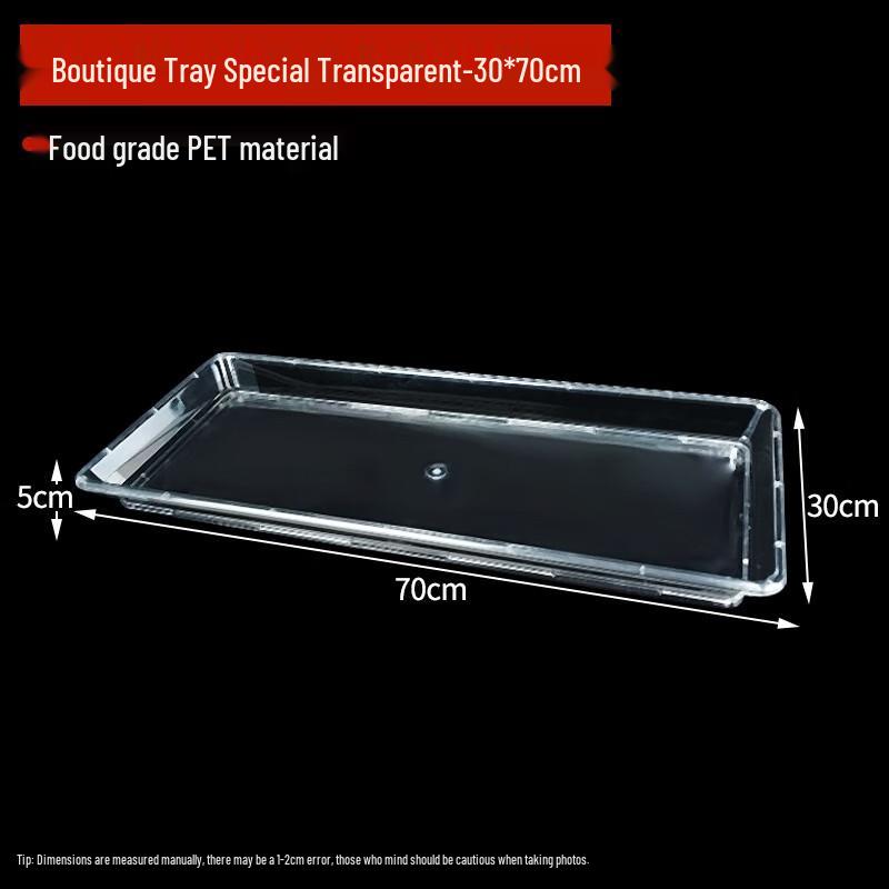 MOLUONA Transparent PET Refrigerator Display Tray