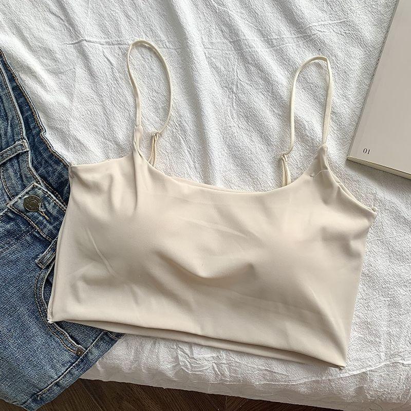 

Summer New Arrival Sports Intimates Women s Sexy Sling Beautiful Back Yoga Clothes Bra Outwear Bubble Wrap Pilates Fitness Vest Apricot color One size