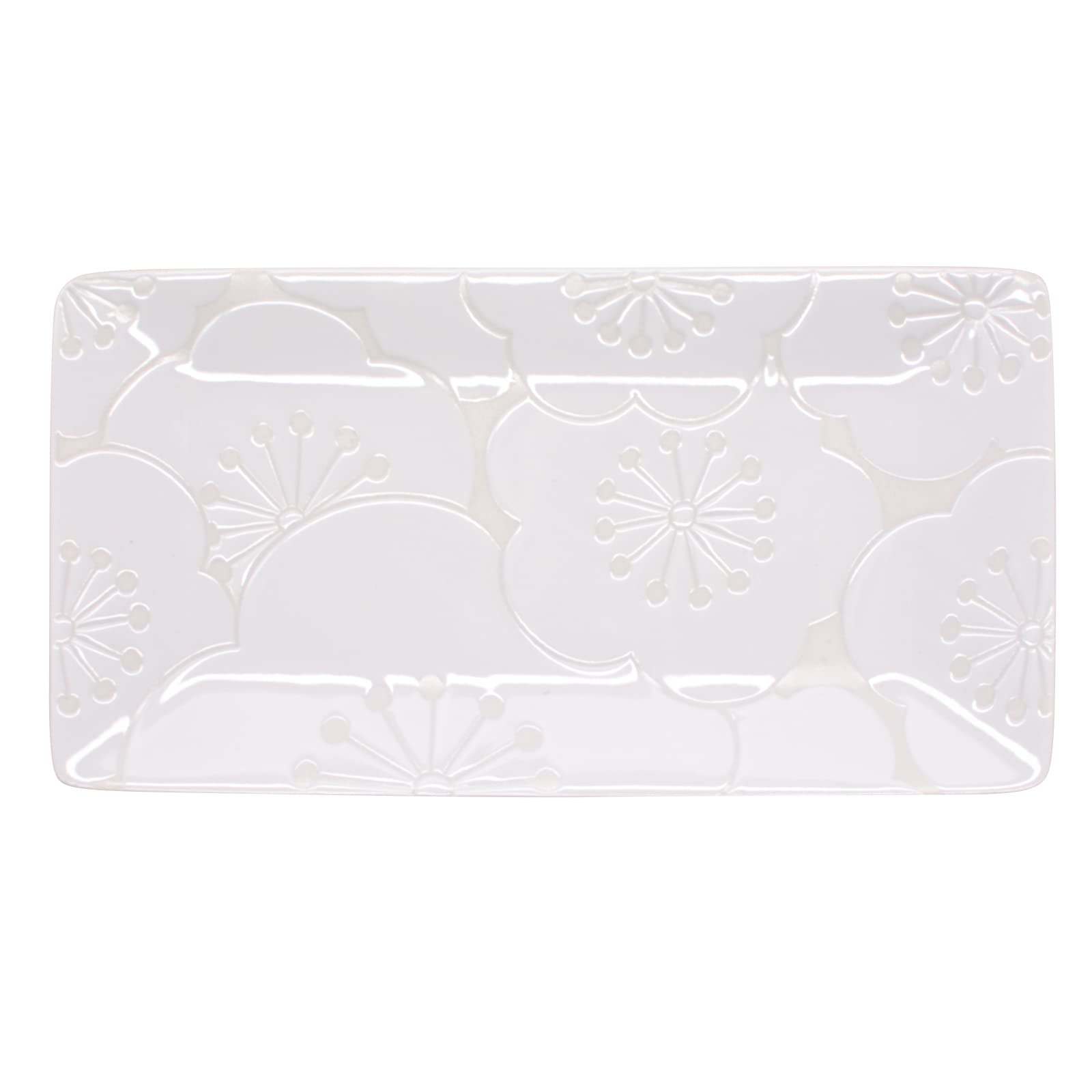 

Прямоугольная длинная белая тарелка Хасами сливовая 18088 тарелка Хафури , 25 см, дизайн, сливовый