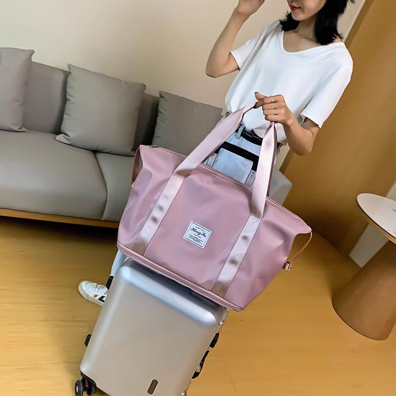 Ladies Sports Yoga Fitness Bag Fashion Handheld Short Trip Bag Large Capacity Storage Bag Shoulder Bag