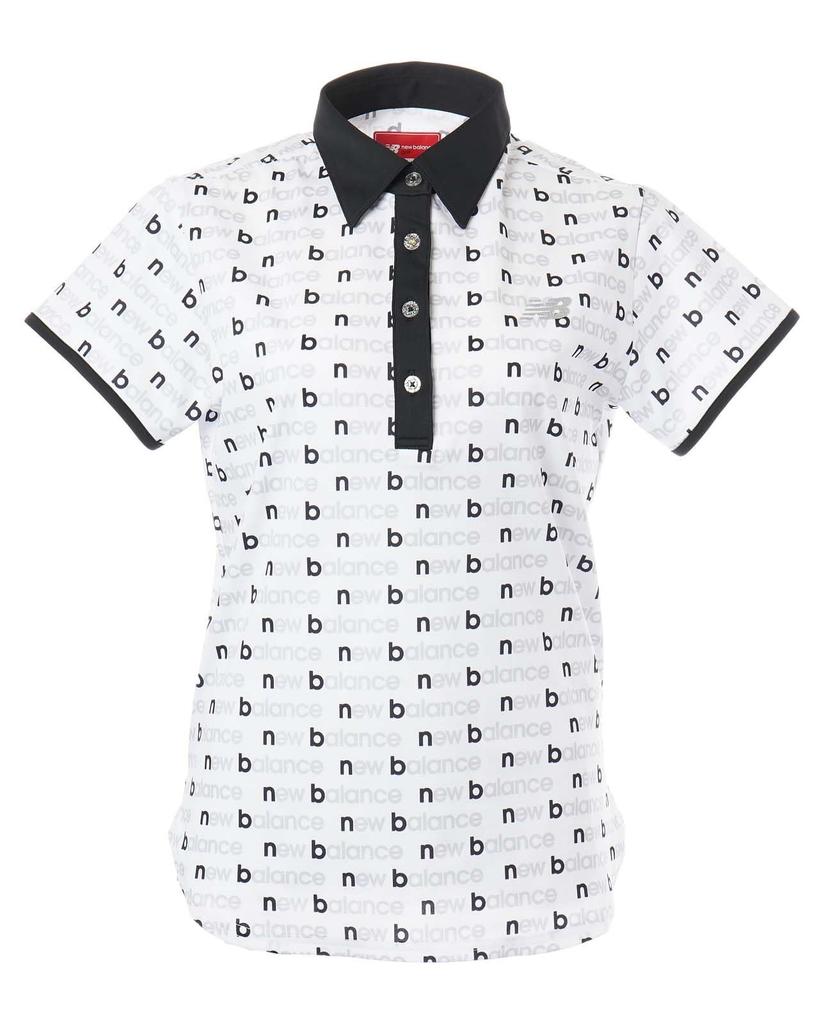 Golf Kurzarm Poloshirt 2 [New Balance] Damen (Dehnbar/Bordürenmuster) / 012-5168501 032_Weiß [L]