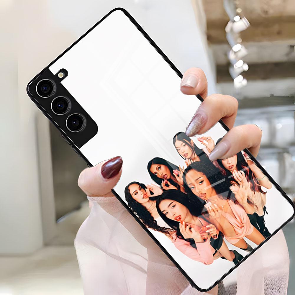 K-Katseye Girl Phone Case For Samsung S26 S25 Plus S20 S20 Plus S22 Ultra S23 FE S21 Plus S21 Ultra Glass Cover Samsung S25
