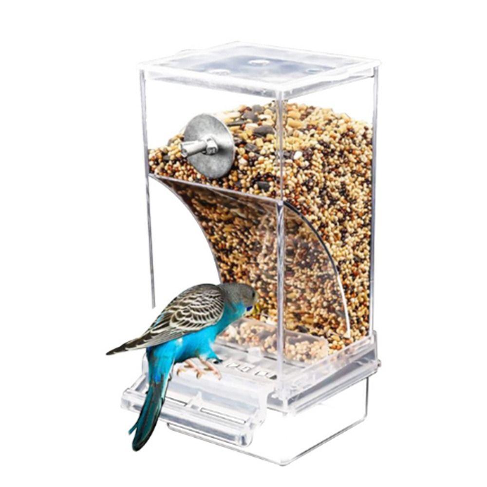 For Smail Bird Parakeets with Perch Food Container Bird Feeders Bird Cage Accessories Feeder Bowls