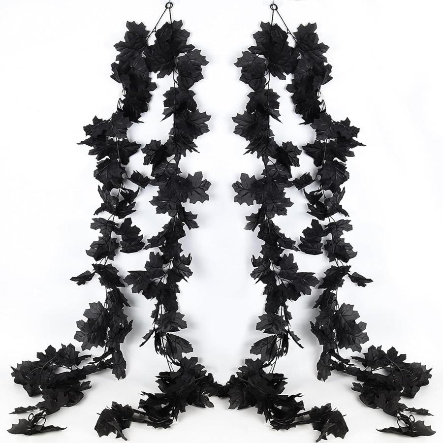 Artificial Plant Smaple Leaf Vine Flower Halloween Christmas Garlands Wedding Home Room Garden Outdoor Decor Festival DIY Gift