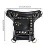 Waist Bag with Belt Steampunk Leg Strap Biker Themed Fanny Pack for Bikers,