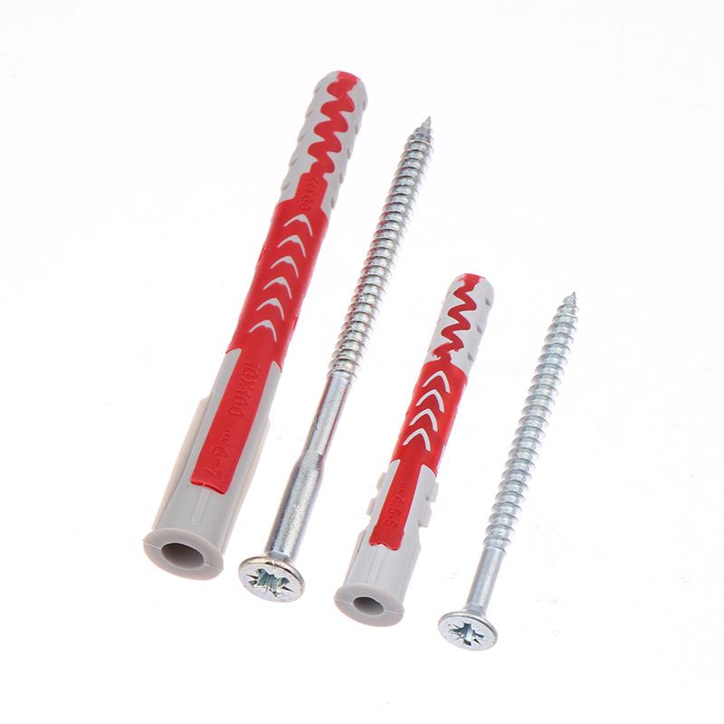 4Set Contractor-Strength Anchor Expansion Pipe Screw Kits Intelligent M8/M10 Pipe Safety Nylon Expansion Nails