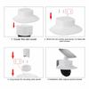 Weatherproof Cover Security Camera Sun Rain Cover For Eufy S340 Protection Against Rain Sun Outdoor Camera Shield Cover