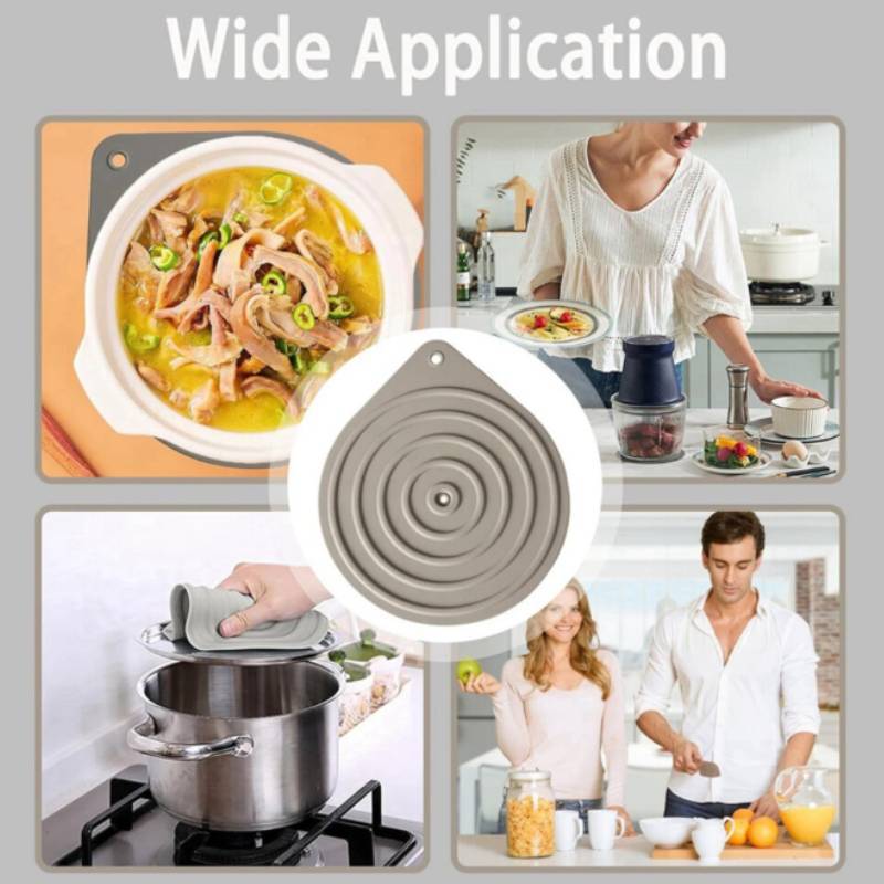 Silicone Heat Resistant Coaster Set For Kitchen And Dining Room Use