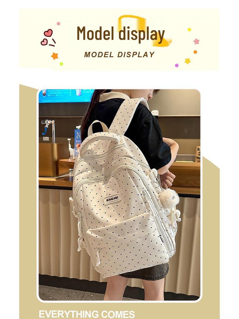 Korean Style Casual Printed Student Backpack: Lightweight, Versatile, Large Capacity