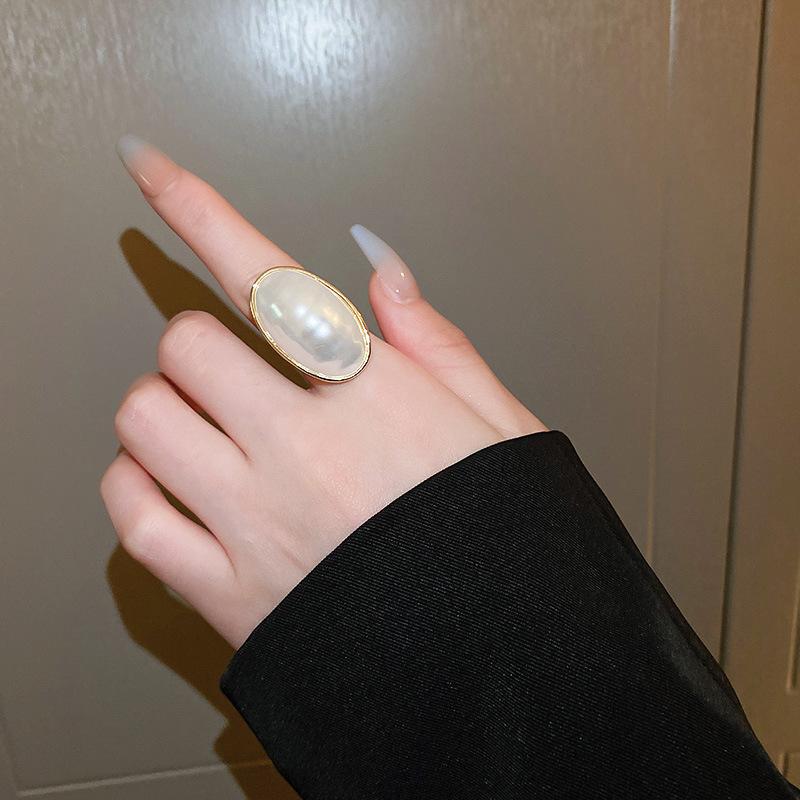 Овальное жемчужное ожерелье Французское Новое Атмосферное Ожерелье-Цепочка на Ключицу