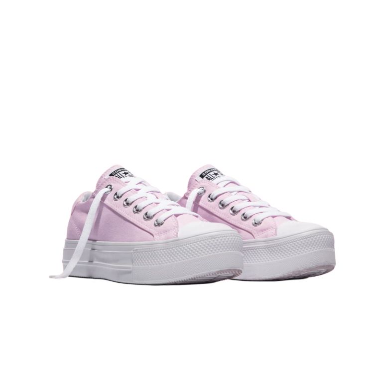 Converse Day One Plattform Bequeme Vielseitige Niedrige Canvas-Sneaker für Damen Rosa A25051C