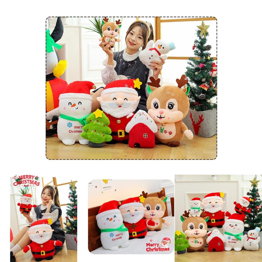 Festive Plush Toy Reindeer Doll Perfect For Christmas Holiday Home Decoration 25cm And 50cm