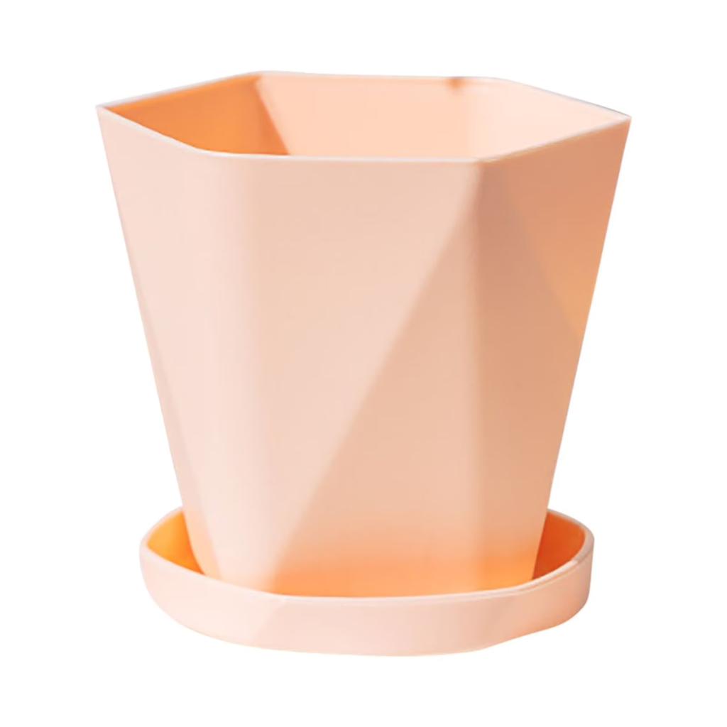 Lightweight Plastic Flower Pots Suitable For Indoor And Outdoor Plants, With Drainage Holes And Trays; Thickened Decorative Garden Flower Pots.