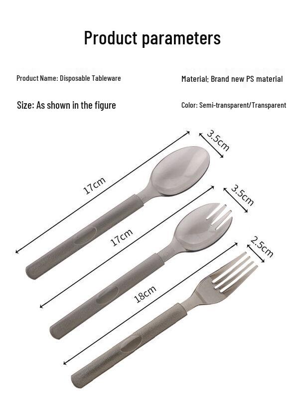 ZISIZ Premium Individually Wrapped Disposable Spoon