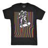 Mens Astronaut Skater Funny T Shirt Skateboard Graphic Tee for Men