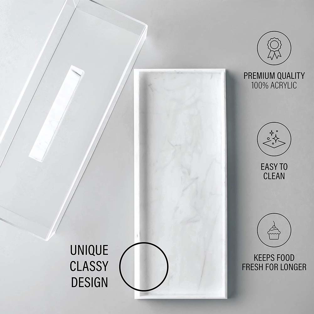 Stylish Acrylic Cake Stand with Protective Lid for Displaying and Keeping Cakes Pastries and Desserts Fresh at Events