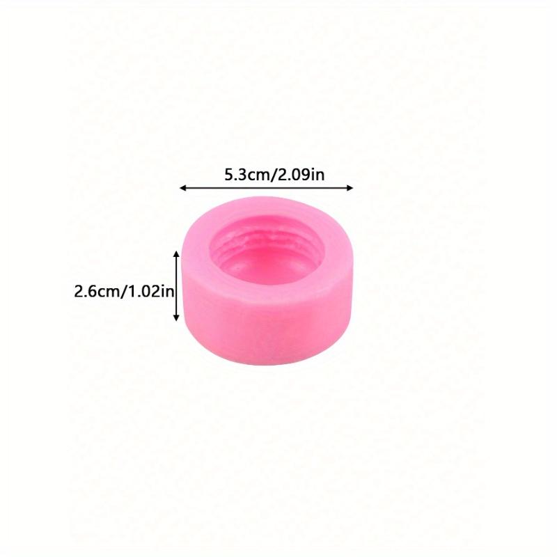 1pc French Style Macaron Cake Shaped Candle Mold, Pink, Delicate Details, Ideal for Handmade Candle Making, Perfect for Birthdays