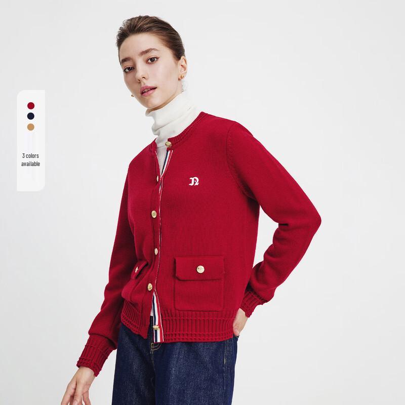 Navigare Women's Round Neck Knit Cardigan Sweater