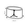Transparent Protective Cover Table, Approx. 125x83