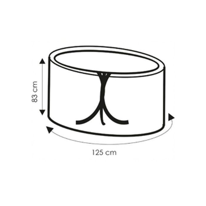 Transparent Protective Cover Table, Approx. 125x83