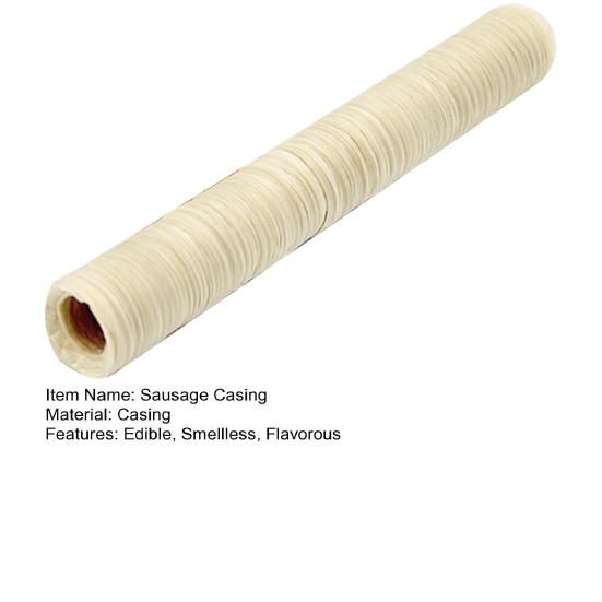 14m 22mm Kolagenové střívko Domácí Jedlé Bezpečné Čisté Bez zápachu Vaření Chuťové Zdravé Střívko na Hot Dog Klobásy pro Kuchyň