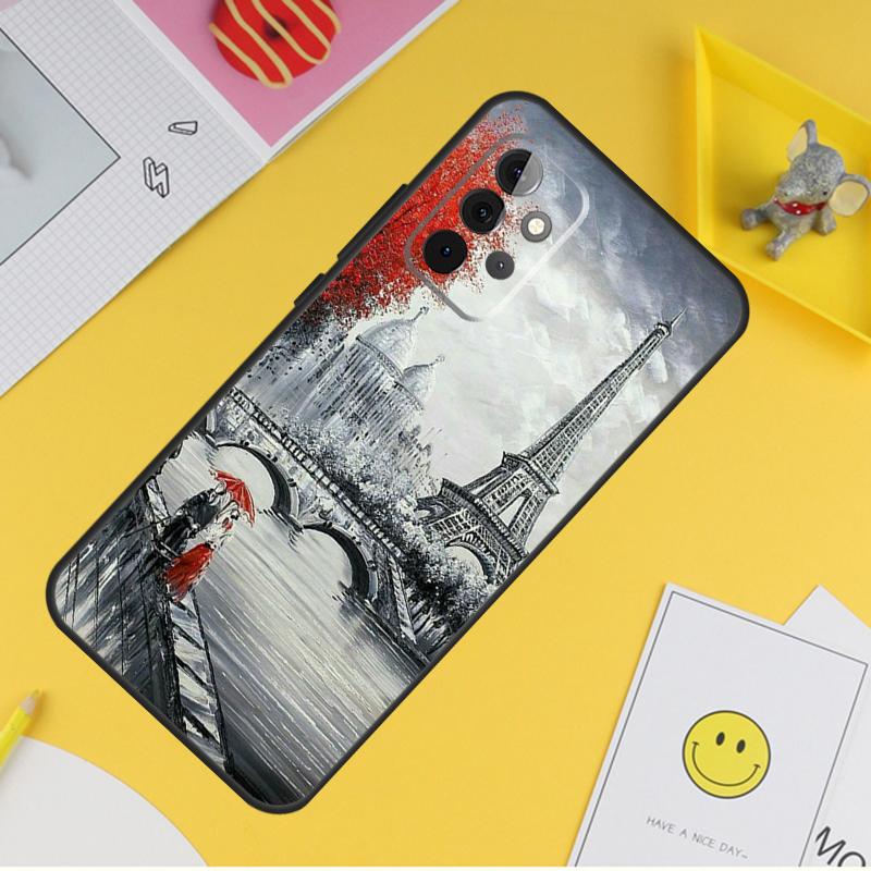 Paris Eiffelturm Frankreich Abdeckung Für Samsung Galaxy A34 A35 A14 A15 A25 A53 A33 A13 A52 A32 A12 A51 A71 A54 A55 Fall