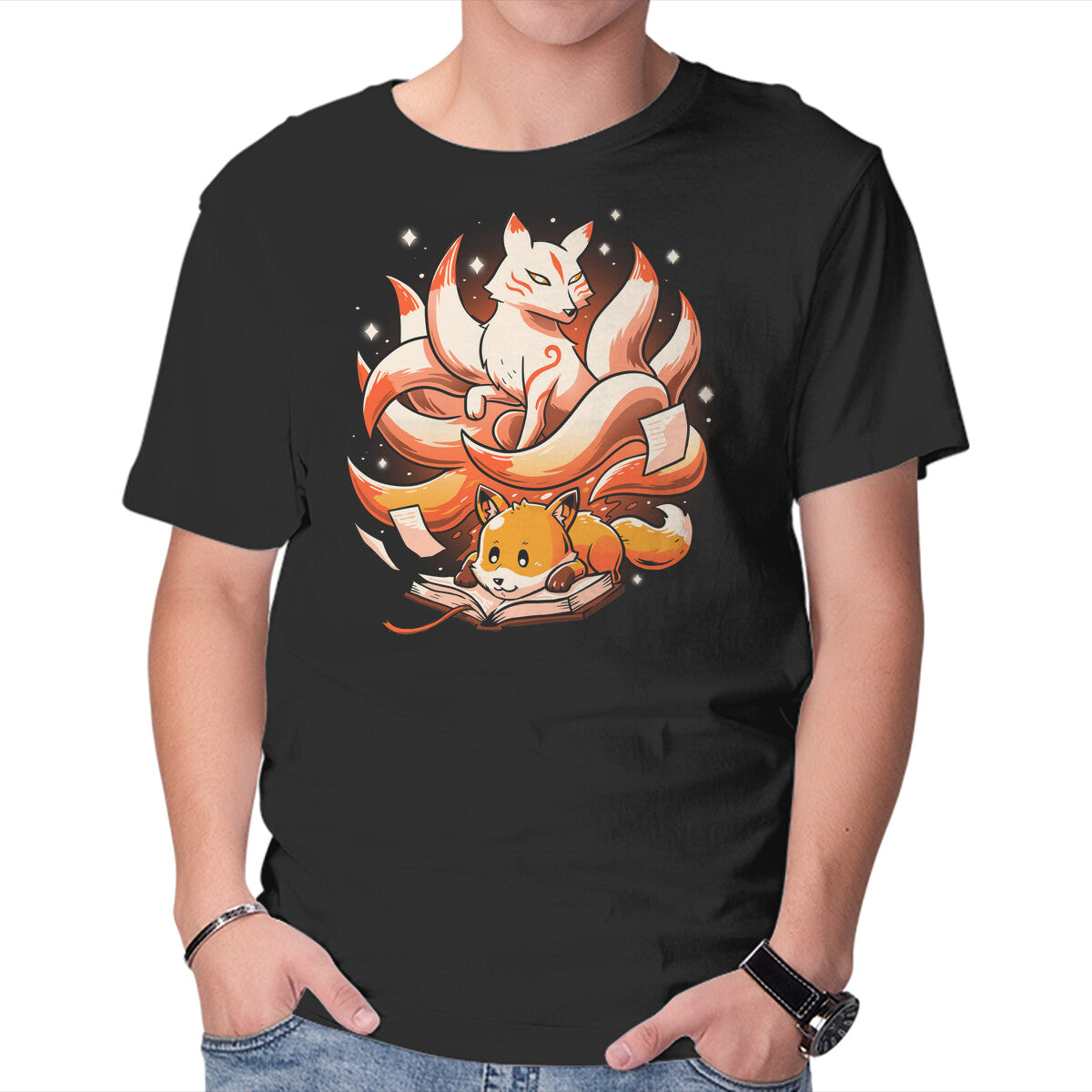 Unisex Crew Neck T-Shirt Book Spirit Graphic Short Sleeve Casual Tee XS