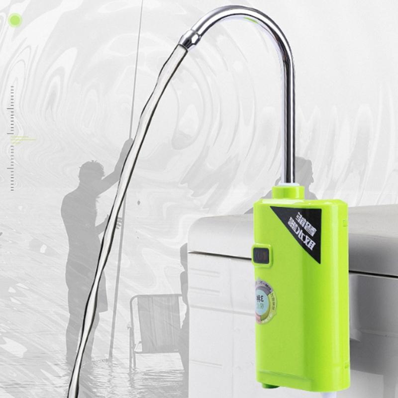 Water Oxygen Pump with LED Light 2600mAh Fish Aerator Pump Hand Washing Tool Fishing Gear Auto Induction Fishing Tap
