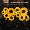Solar Lights Outdoor Garden Decor 3 Heads Sunflower Light Waterproof Outdoor Lamp Auto ON/Off Decorative Lights for Garden Patio