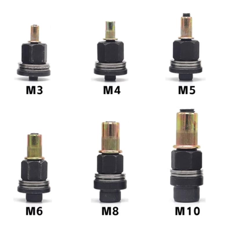 Hand Rivet Nut Manual Tool Ergonomic Designs Suitable for Metalworking Tight Spaces with Accessories Simple Installation