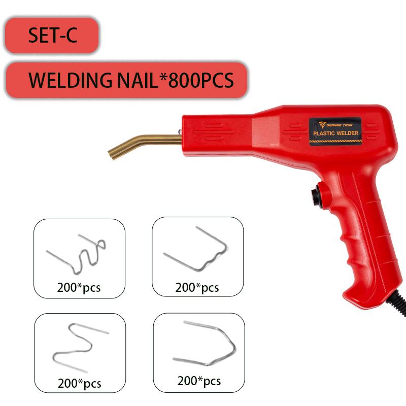Bumper Repair Torch Kit Plastic Welder Heat Stapler Soldering Iron EU 220V - Complete Bumper Repair Tool Set for Car Body Work