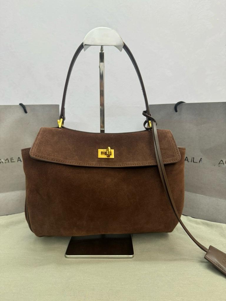 High-Quality Brand Rodeo Luggage Set 2025 Frosted New Style Genuine Leather Handbag Car Bag Cowhide Lock Clasp